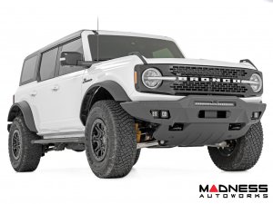 Ford Bronco Front Bumper - Full Width w/ 20" Black Series White DRL and White DRL Cubes Ford Bronco Front Bumper - Full Width w/ 20" Black Series White DRL and White DRL Cubes